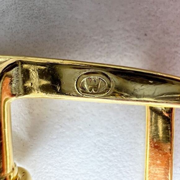 Vintage Gold Tone Simple Basic Belt Buckle for up to 1 Inch Belt - Picture 4 of 11